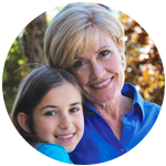 grandmother and granddaughter